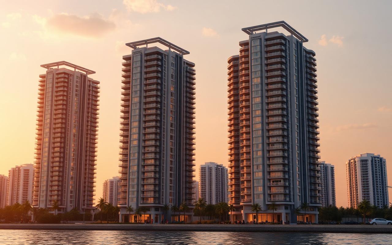 Residential towers in Eko Atlantic, Lagos